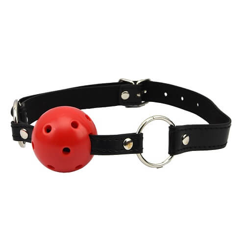 Bound to Please Breathable Ball Gag Red - Allure Adornments