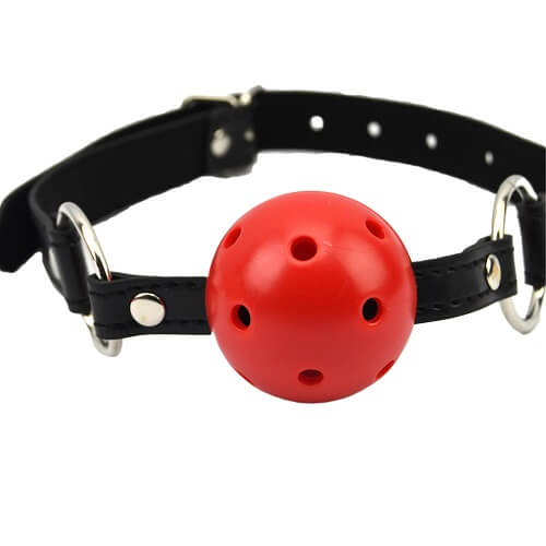 Bound to Please Breathable Ball Gag Red - Allure Adornments