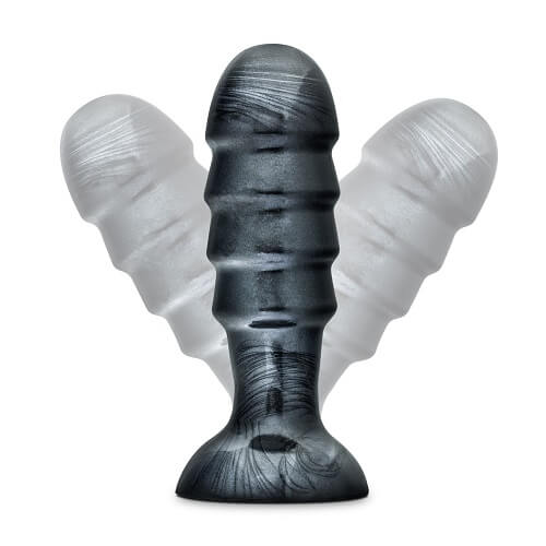 Jet Bruiser Large Ridged Butt Plug 7.5 Inches - Allure Adornments