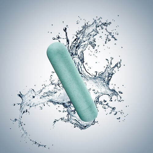 Gaia Biodegradable Eco Bullet Vibrator Blue - Allure Adornments