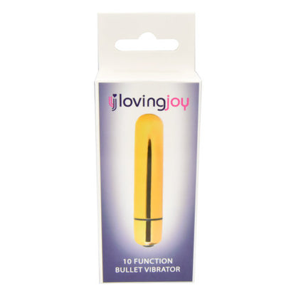 Loving Joy 10 Function Gold Bullet Vibrator - Allure Adornments