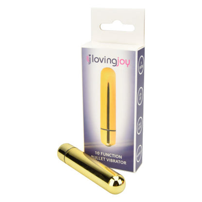 Loving Joy 10 Function Gold Bullet Vibrator - Allure Adornments