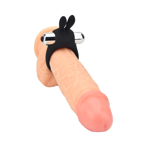JoyRings Silicone Rabbit Vibrating Cock Ring - Allure Adornments