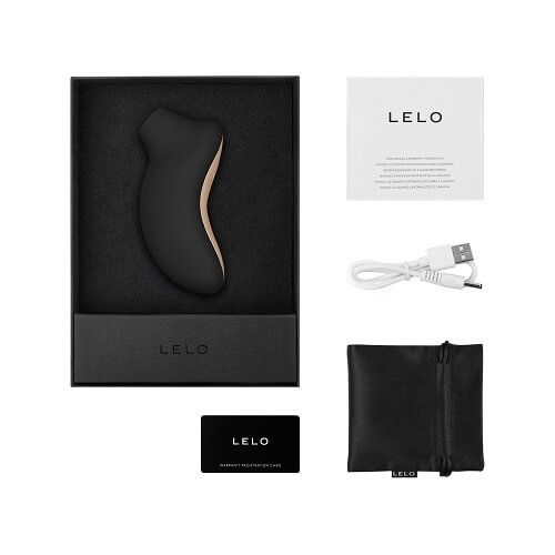 LELO SONA Sonic Clitoral Massager - Black - Allure Adornments