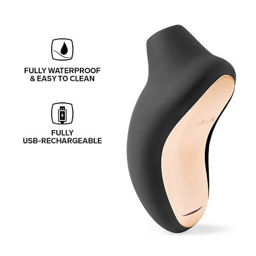 LELO SONA Sonic Clitoral Massager - Black - Allure Adornments