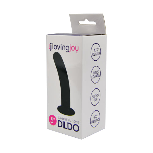 Loving Joy Slimline Silicone Dildo 5 Inch - Allure Adornments