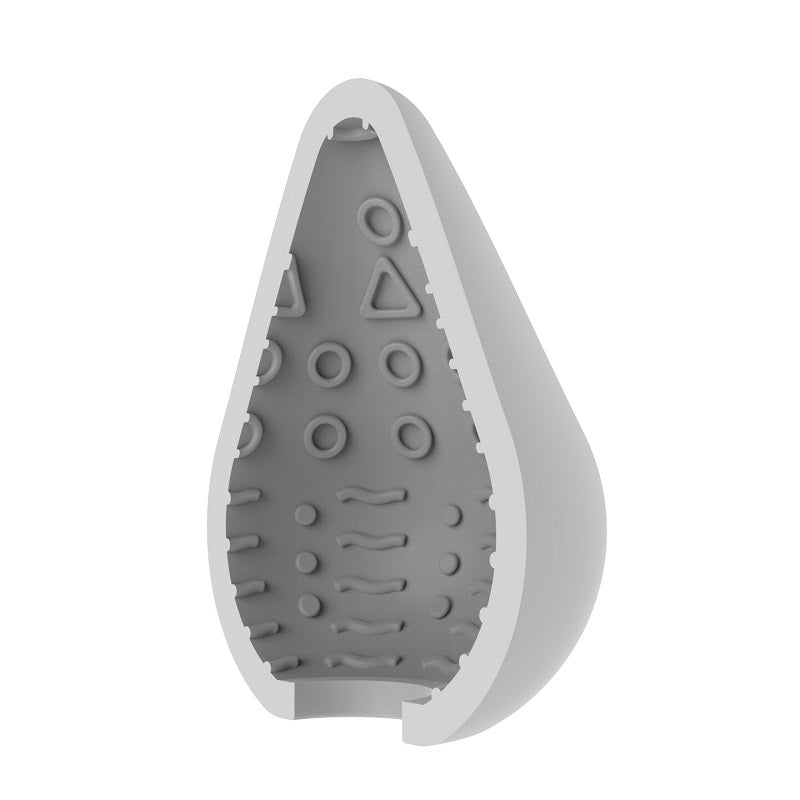 Rev-Sleeves Egg-Shaped Masturbator Wavy - Allure Adornments