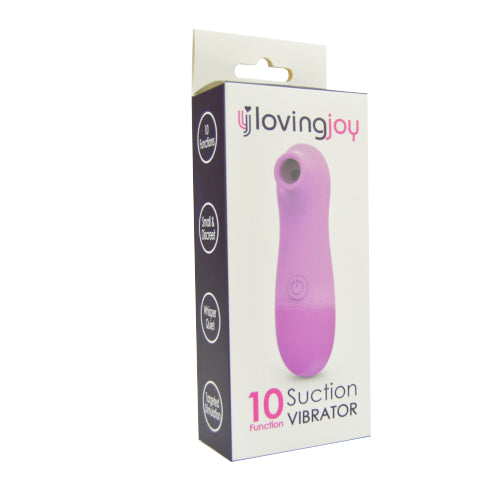 Loving Joy 10 Function Clitoral Suction Vibrator Pink - Allure Adornments