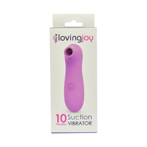 Loving Joy 10 Function Clitoral Suction Vibrator Pink - Allure Adornments