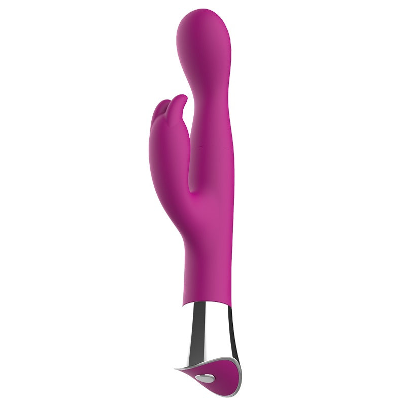 Loving Joy 10 Function Slim Silicone Rabbit Vibrator Purple - Allure Adornments