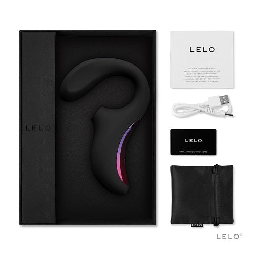 LELO Enigma Dual Stimulation Sonic Massager Black - Allure Adornments