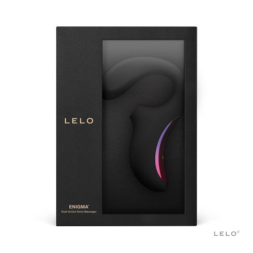 LELO Enigma Dual Stimulation Sonic Massager Black - Allure Adornments