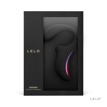LELO Enigma Dual Stimulation Sonic Massager Black - Allure Adornments