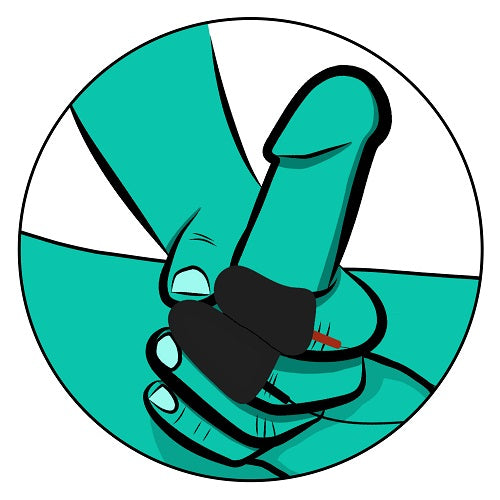 Electrastim Noir Explorer Silicone Finger Sleeves - Allure Adornments