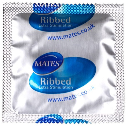 Mates Ribbed Condom BX144 Clinic Pack - Allure Adornments