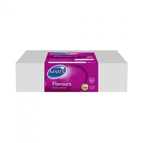 Mates Flavours Condom BX144 Clinic Pack - Allure Adornments