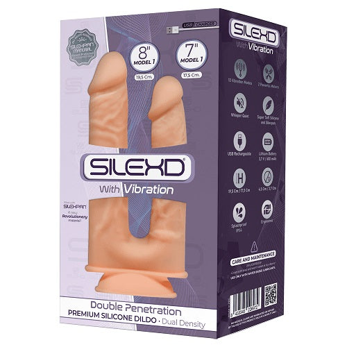 SilexD Realistic Vibrating Double Penetrator - Allure Adornments