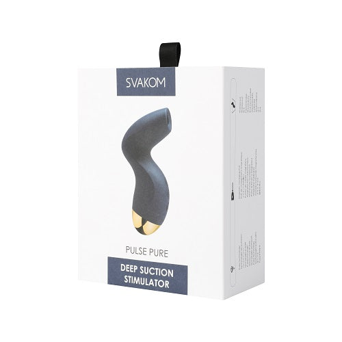 Svakom Pulse Pure Suction Stimulator Navy Blue - Allure Adornments