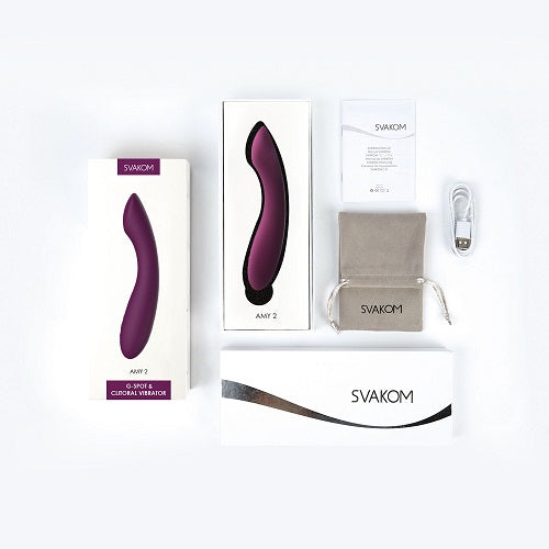 Svakom Amy 2 G-Spot and Clitoral Vibrator - Allure Adornments