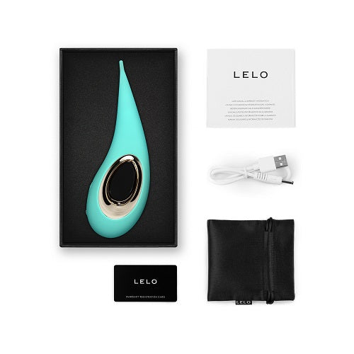 LELO DOT Clitoral Vibrator Aqua - Allure Adornments