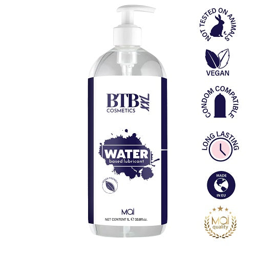BTB Water Based Lubricant 1000ml - Allure Adornments