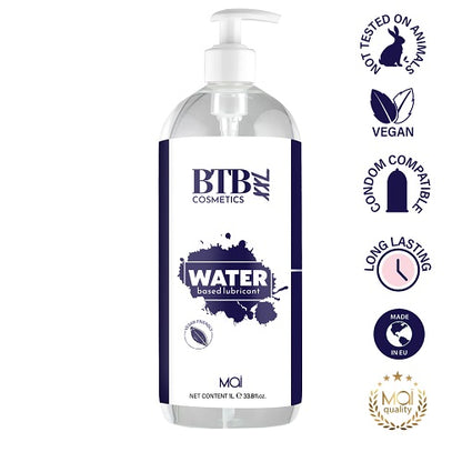 BTB Water Based Lubricant 1000ml - Allure Adornments