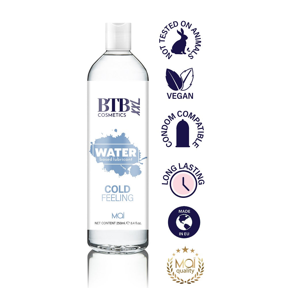 BTB Water Based Cool Feeling Lubricant 250ml - Allure Adornments