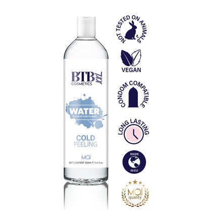 BTB Water Based Cool Feeling Lubricant 250ml - Allure Adornments