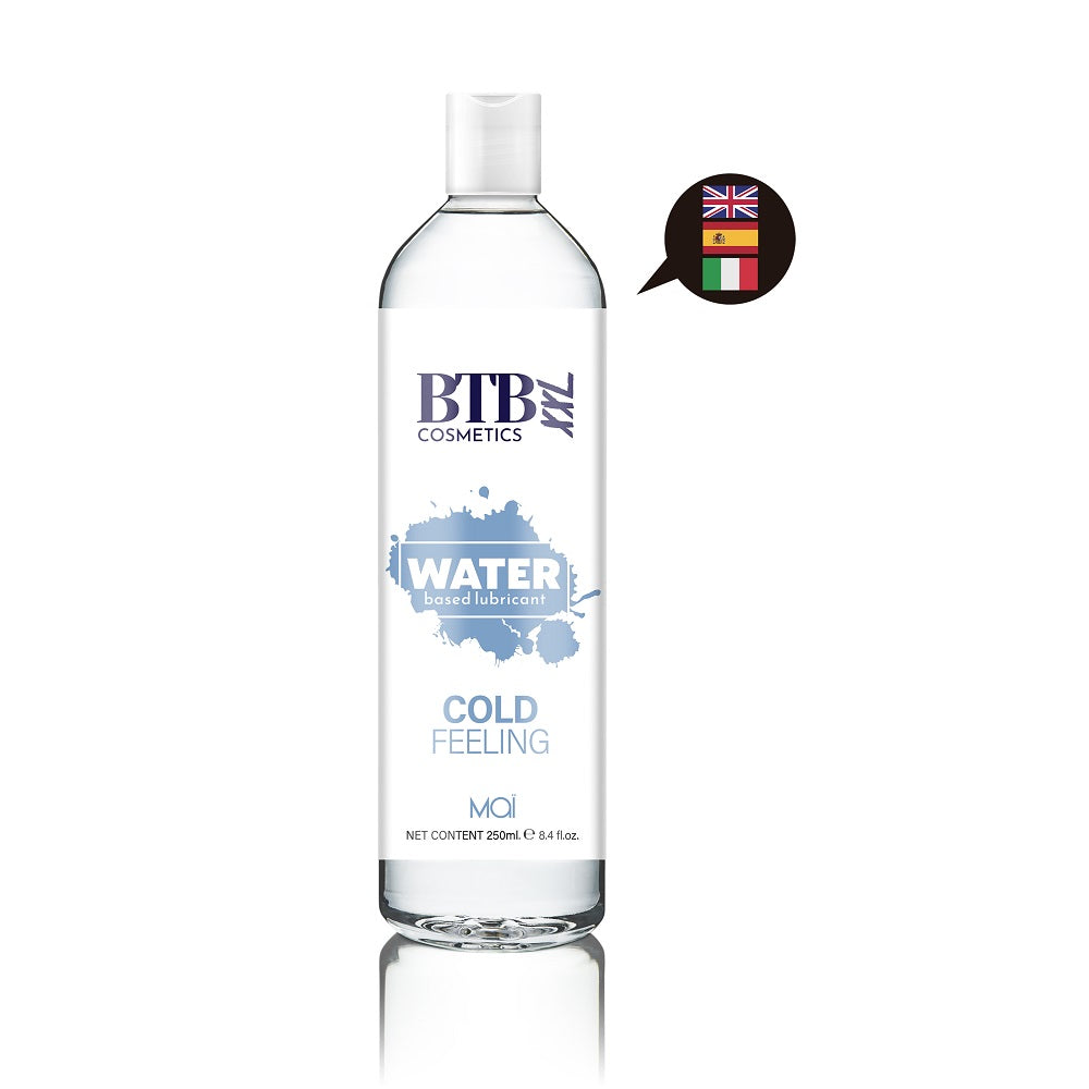 BTB Water Based Cool Feeling Lubricant 250ml - Allure Adornments