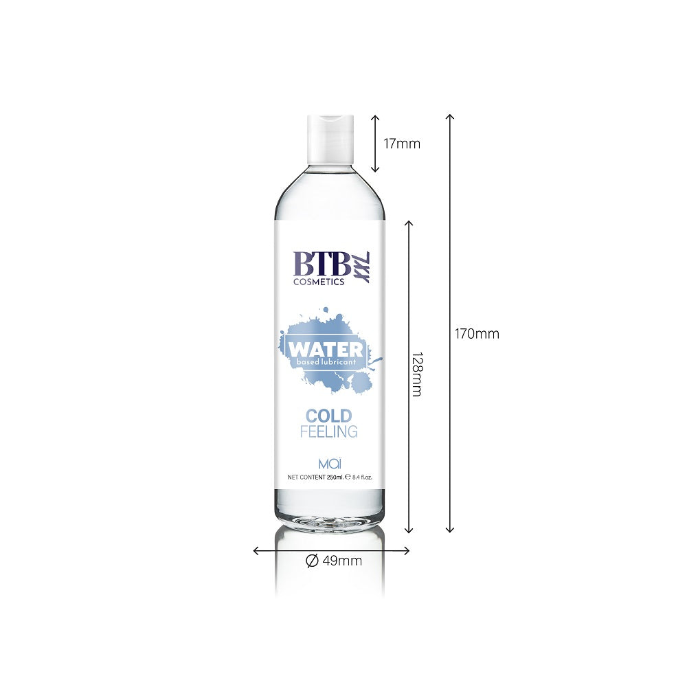 BTB Water Based Cool Feeling Lubricant 250ml - Allure Adornments