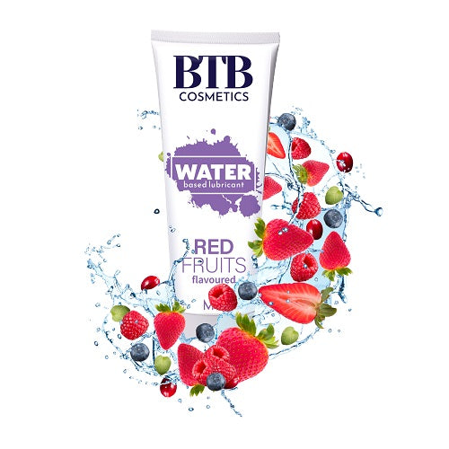 BTB Water Based Lubricant Red Fruits 100ml - Allure Adornments