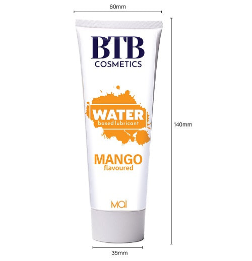 BTB Water Based Lubricant Mango 100ml - Allure Adornments