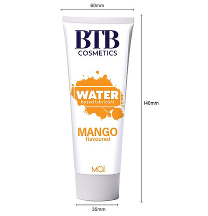 BTB Water Based Lubricant Mango 100ml - Allure Adornments