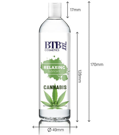 BTB Water Based Cannabis Lubricant 250ml - Allure Adornments