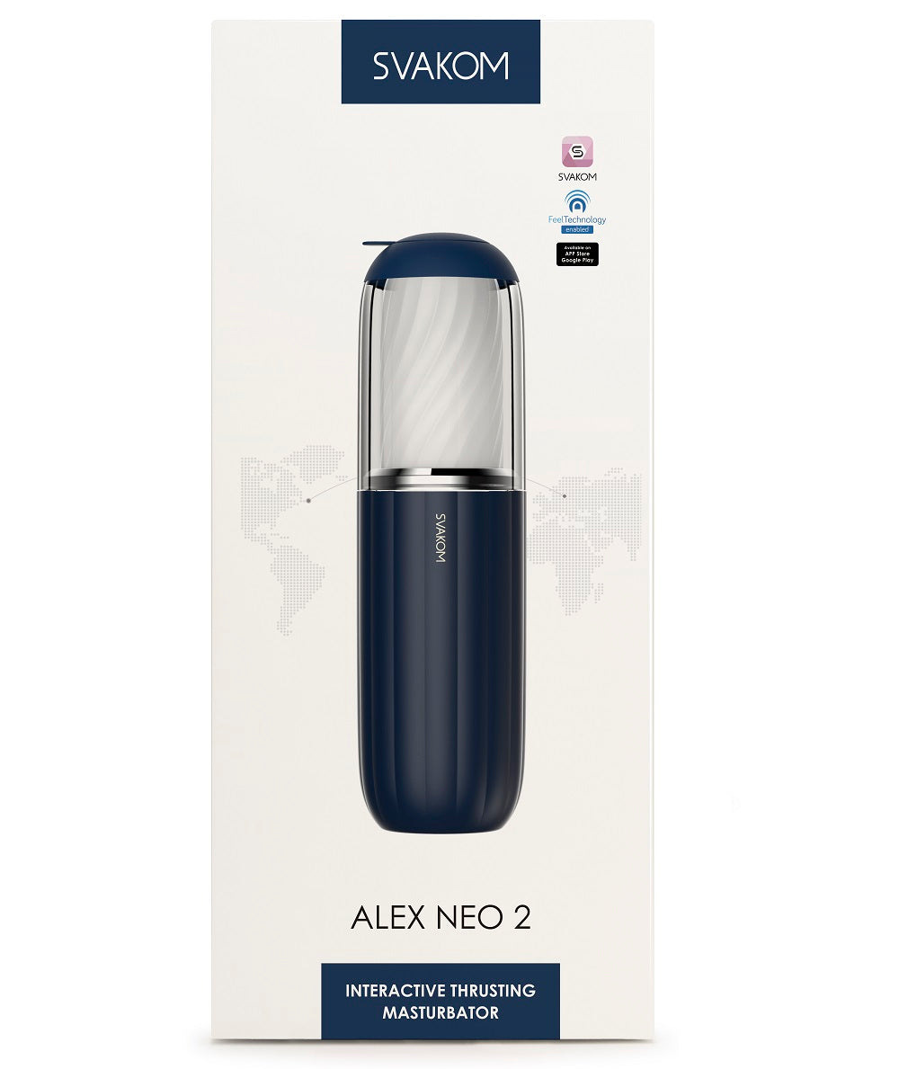 Svakom Alex Neo 2 Interactive App Controlled Thrusting Male Masturbator - Allure Adornments