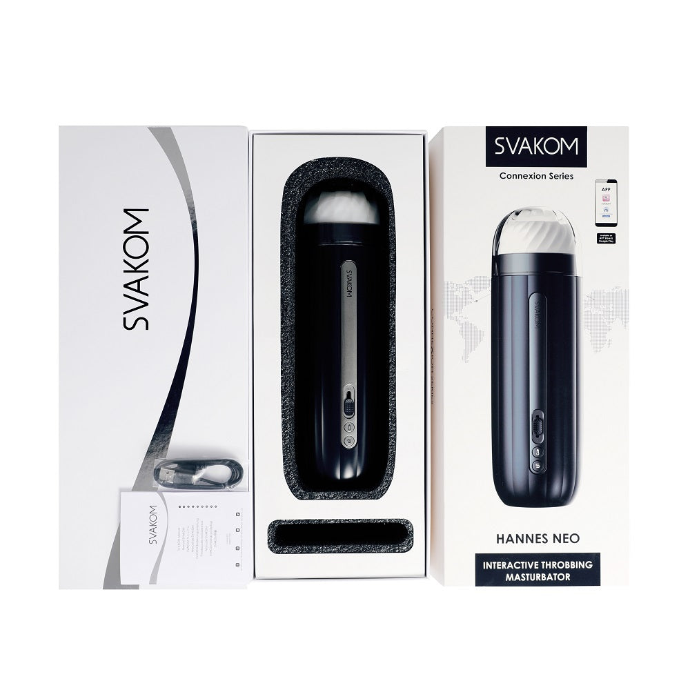 Svakom Hannes Neo Heat Vibrating Male Masturbator - Allure Adornments