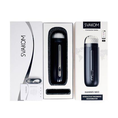 Svakom Hannes Neo Heat Vibrating Male Masturbator - Allure Adornments