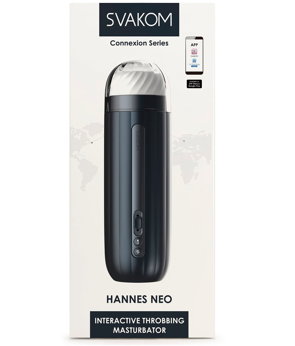 Svakom Hannes Neo Heat Vibrating Male Masturbator - Allure Adornments