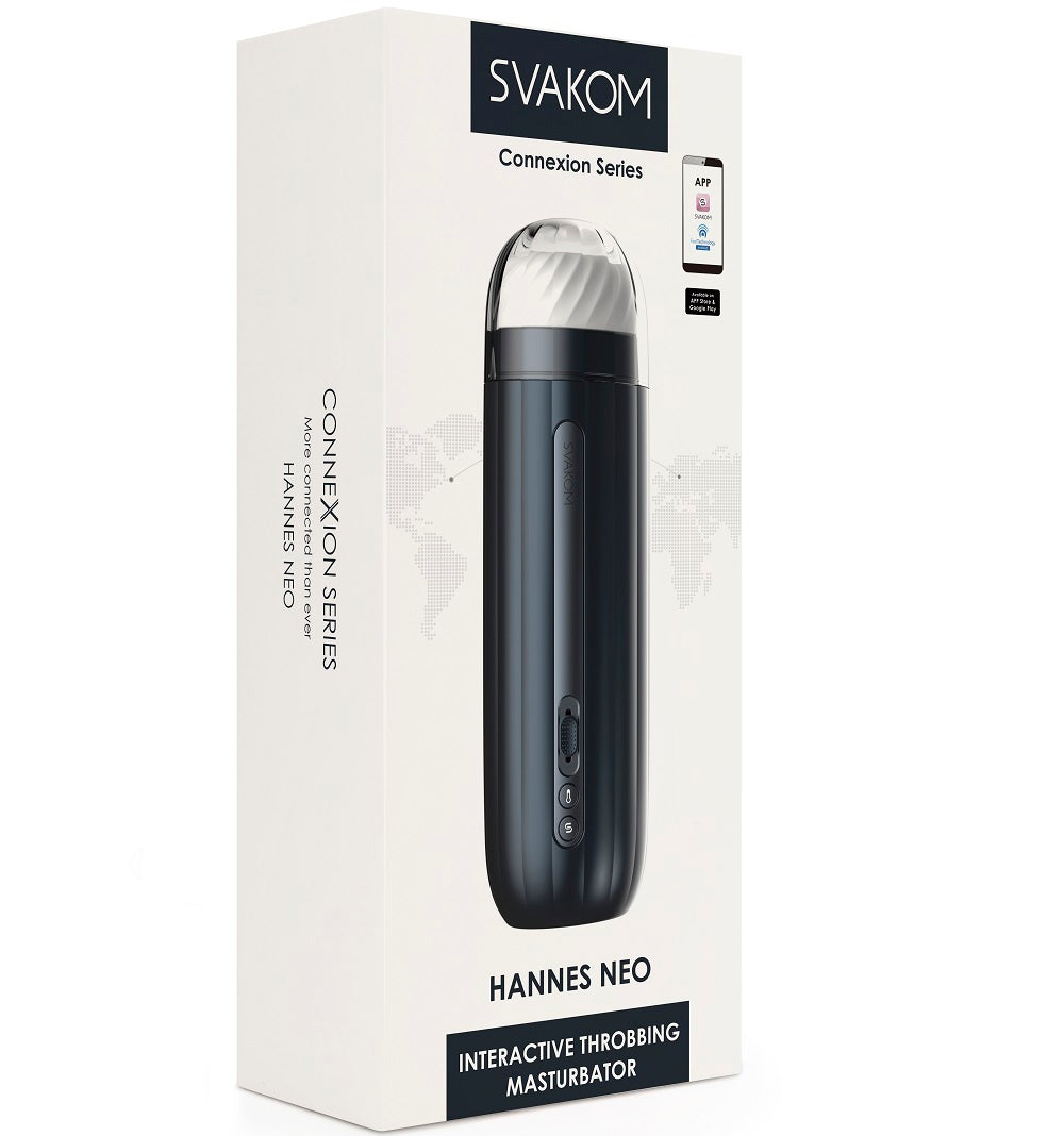 Svakom Hannes Neo Heat Vibrating Male Masturbator - Allure Adornments