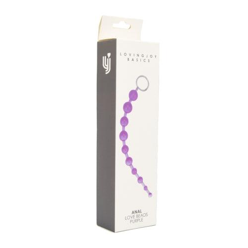 Loving Joy Anal Love Beads Purple - Allure Adornments