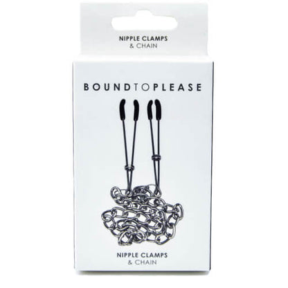 Bound to Please Nipple Clamps &amp; Chain - Allure Adornments