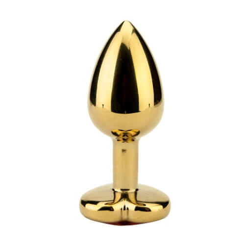 Precious Metals Heart Shaped Butt Plug-Gold - Allure Adornments