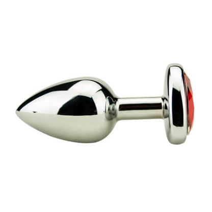 Precious Metals Heart Shaped Butt Plug-Silver - Allure Adornments