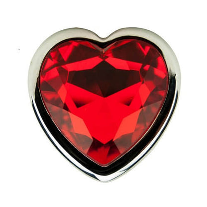 Precious Metals Heart Shaped Butt Plug-Silver - Allure Adornments