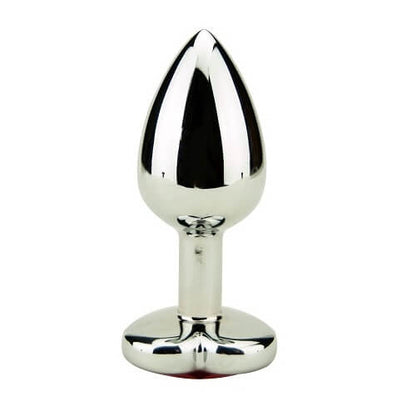 Precious Metals Heart Shaped Butt Plug-Silver - Allure Adornments